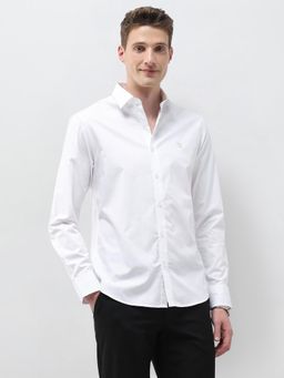 U.S. POLO ASSN. - Men's Dobby Self Design Vertical Striped Shirt