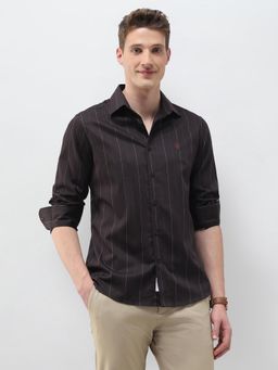 U.S. POLO ASSN. - Men's Satin Vertical Striped Shirt