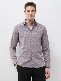 U.S. POLO ASSN. - Men's Glen Checked Tailored Fit Shirt