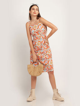 Zink London - Womens Multi-Color Printed Dress