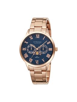 Strand by Obaku - Moon Lapis Moonphase Multifunction Blue Round Dial Mens Watch - S728GMVLSV