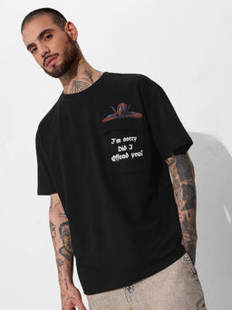 The Souled Store - Official Deadpool Pocket Pool Men Oversized T-Shirt