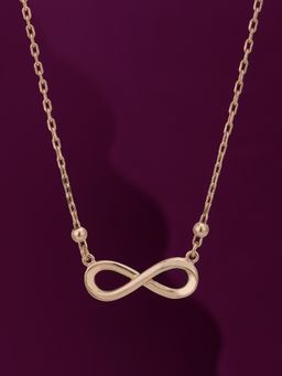 Carlton London - Brass Rose Gold-Plated Necklace