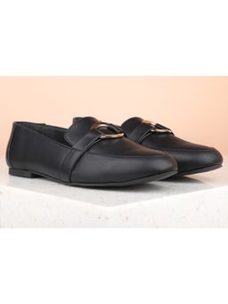 Inc.5 - Solid Black Flat Ballerinas