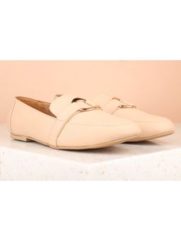 Inc.5 - Solid Beige Flat Ballerinas