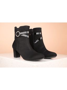 Inc.5 - Solid Black Block Casual Boots