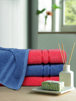 CORE Designed by SPACES - Seasons Best Quick Dry Multicolour 380 Gsm 4 Bath Towels