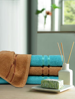 CORE Designed by SPACES - Seasons Best Quick Dry Multicolour 380 Gsm 4 Bath Towels