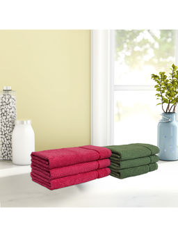 CORE Designed by SPACES - Seasons Best Qd Multi-Colour 380 Gsm 6 Hand Towels