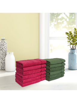 CORE Designed by SPACES - Seasons Best Qd Multi-Colour 380 Gsm 12 Hand Towels