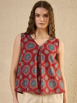 SAY - Women Red Printed Top
