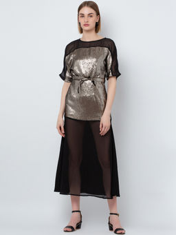 Dodo & Moa - Multi-Color Women Western Wear Dress