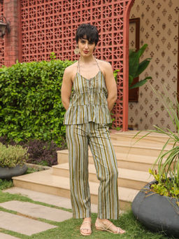 SAY - Multi-Colour Pure Cotton Printed Co-ords for Women (Set of 2)