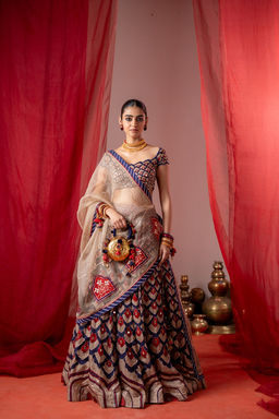 Baise Gaba - Kalshi Multicolor Lehenga with Blouse and Dupatta