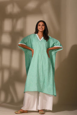 DIMPLE DESIGN STUDIO - Women Ferozi Kaftan