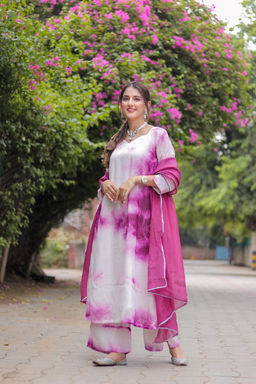 DIMPLE DESIGN STUDIO - Wine Shibori Suit Set