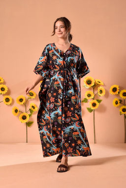 DIMPLE DESIGN STUDIO - Multicolor Cotton Kaftan