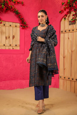 DIMPLE DESIGN STUDIO - Inaya Chanderi Suit Set