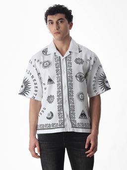 Jack & Jones - Men Oversized White Casual Shirt