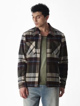 Jack & Jones - Men Oversized Brown Casual Shirt