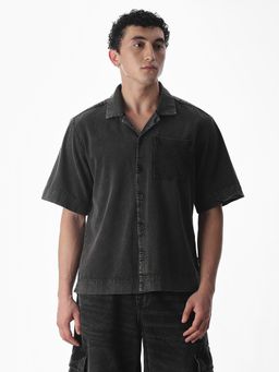 Jack & Jones - Men Oversized Grey Casual Shirt