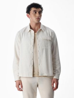Jack & Jones - Men Oversized White Casual Shirt