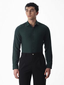 Jack & Jones - Men Slim Fit Green Casual Shirt