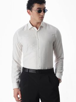 Jack & Jones - Men Slim Fit White Casual Shirt