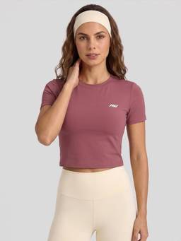 Wave Athleisure - Flow Half Sleeve Tee Pink