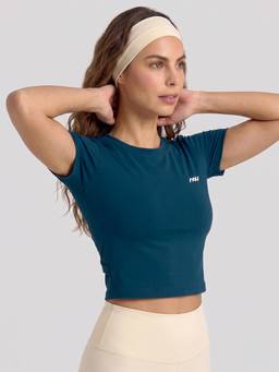 Wave Athleisure - Flow Half Sleeve Tee Teal