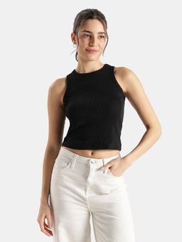 Jockey - A145 Women Super Combed Cotton Rich Straight Hem Tank Top-Black