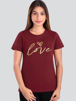 Dermawear - Women Maroon Active T-Shirt-Tc-905