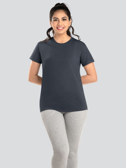 Dermawear - Women Navy Blue Active T-Shirt-Td-904