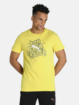 Puma - Kl Graphic Tee Men Yellow T-shirt