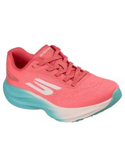 SKECHERS - Girls SKX AERO SPARK SPEEDWAVE Coral Casual Lace Up Sneakers