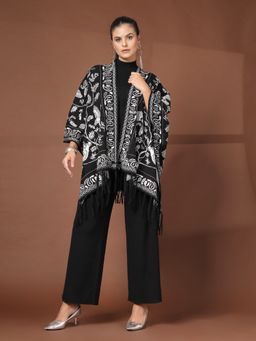 Mafadeny - Women Black Printed Co-Ord Set