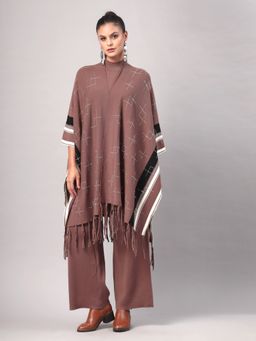 Mafadeny - Women Mauve Embellished Co-Ord Set