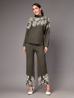 Mafadeny - Women Green Printed Co-Ord Set