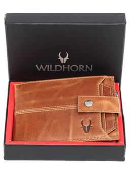 WILDHORN - Top Grain Leather Wallet for Men (Tan)