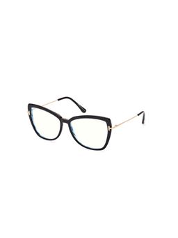 Tom Ford Eyewear - Women Black Full Rim Eyeglass Frame - FT5882-B 55 005 (55)
