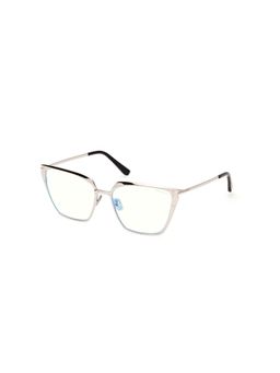 Tom Ford Eyewear - Women Silver Full Rim Eyeglass Frame - FT5945-B 56 016 (56)