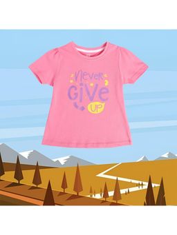 MINI KLUB - Girls Knit T-shirt -Pink