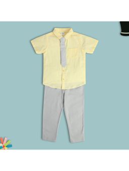 MINI KLUB - Boys Co-ord Multi-Color Yellow (Set of 3)
