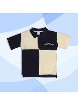 MINI KLUB - Boys Round Neck Polo T-shirt Navy Blue
