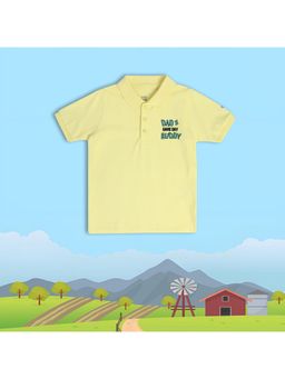 MINI KLUB - Boys Round Neck Polo T-shirt Yellow