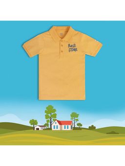 MINI KLUB - Boys Round Neck Polo T-shirt Orange