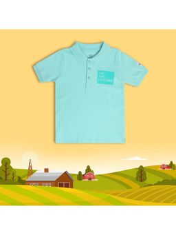 MINI KLUB - Boys Round Neck Polo T-shirt Blue