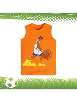 MINI KLUB - Boys Sando T-shirt -Orange