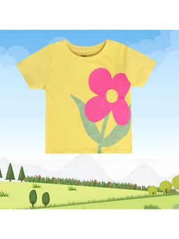 MINI KLUB - Girls Knit T-shirt -Yellow