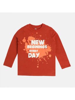MINI KLUB - Boys T-Shirt -Rust Orange